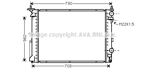 AVA QUALITY COOLING Radiaator,mootorijahutus RT2177